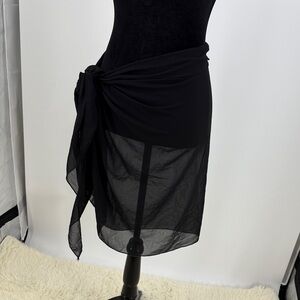 Black Sheer Sarong Wrap size 20/22W